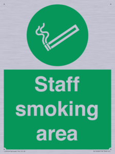 Staff smoking area